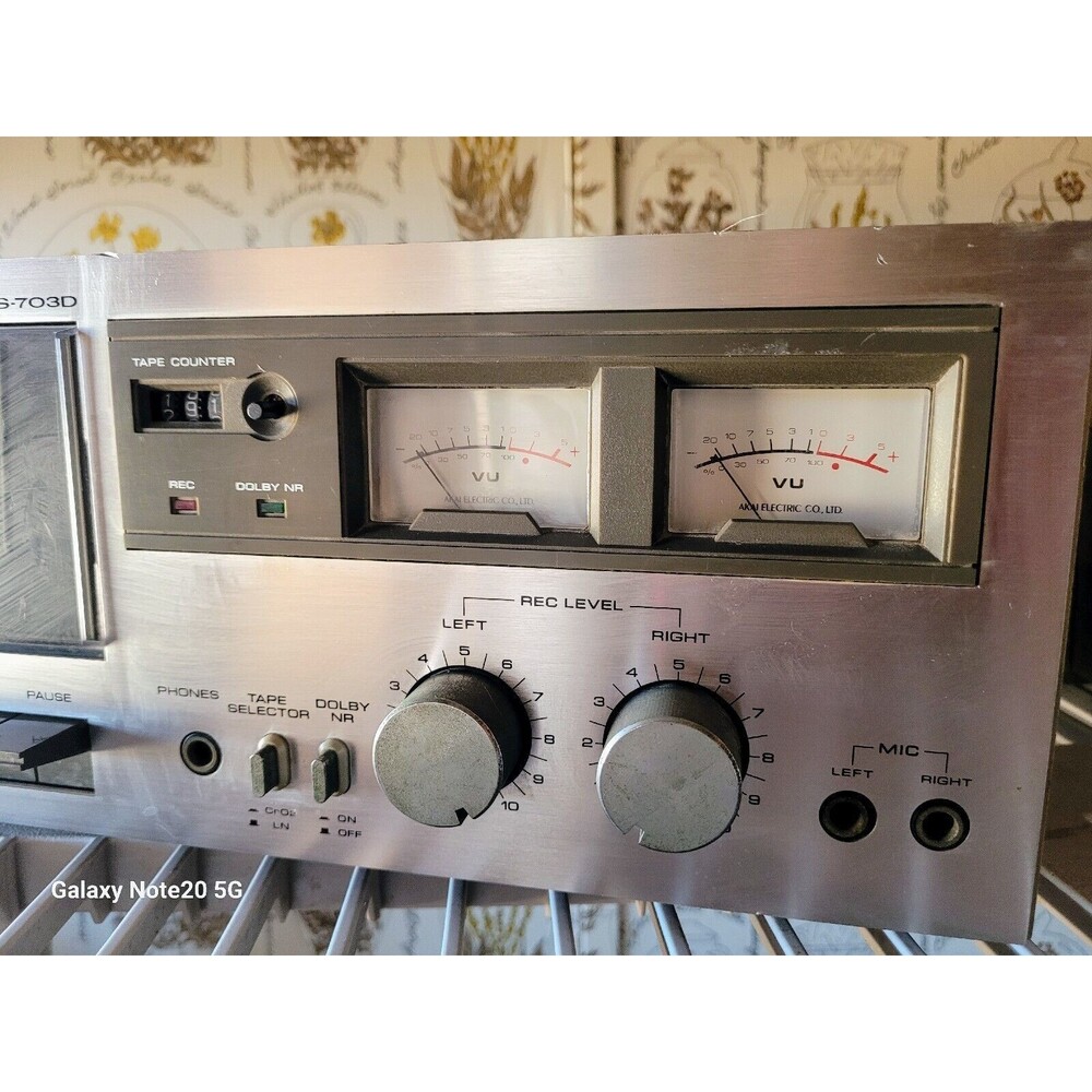 Vintage Akai CS-703D Vintage Stereo Cassette Deck  Working